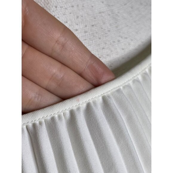 Proenza Schouler White Label Pleated Sleeveless Dress White Womens Size 6 - Picture 8 of 12